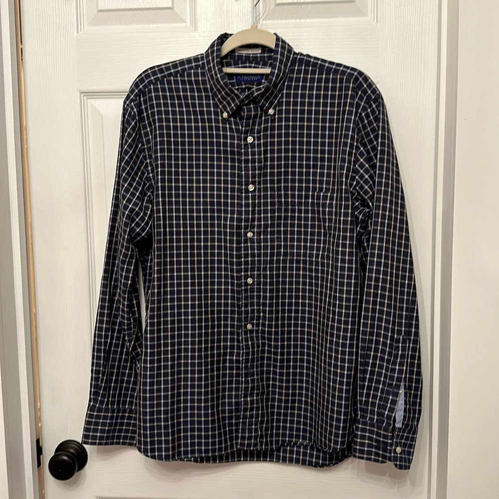 J.Michaels Clothiers plaid button down . Large